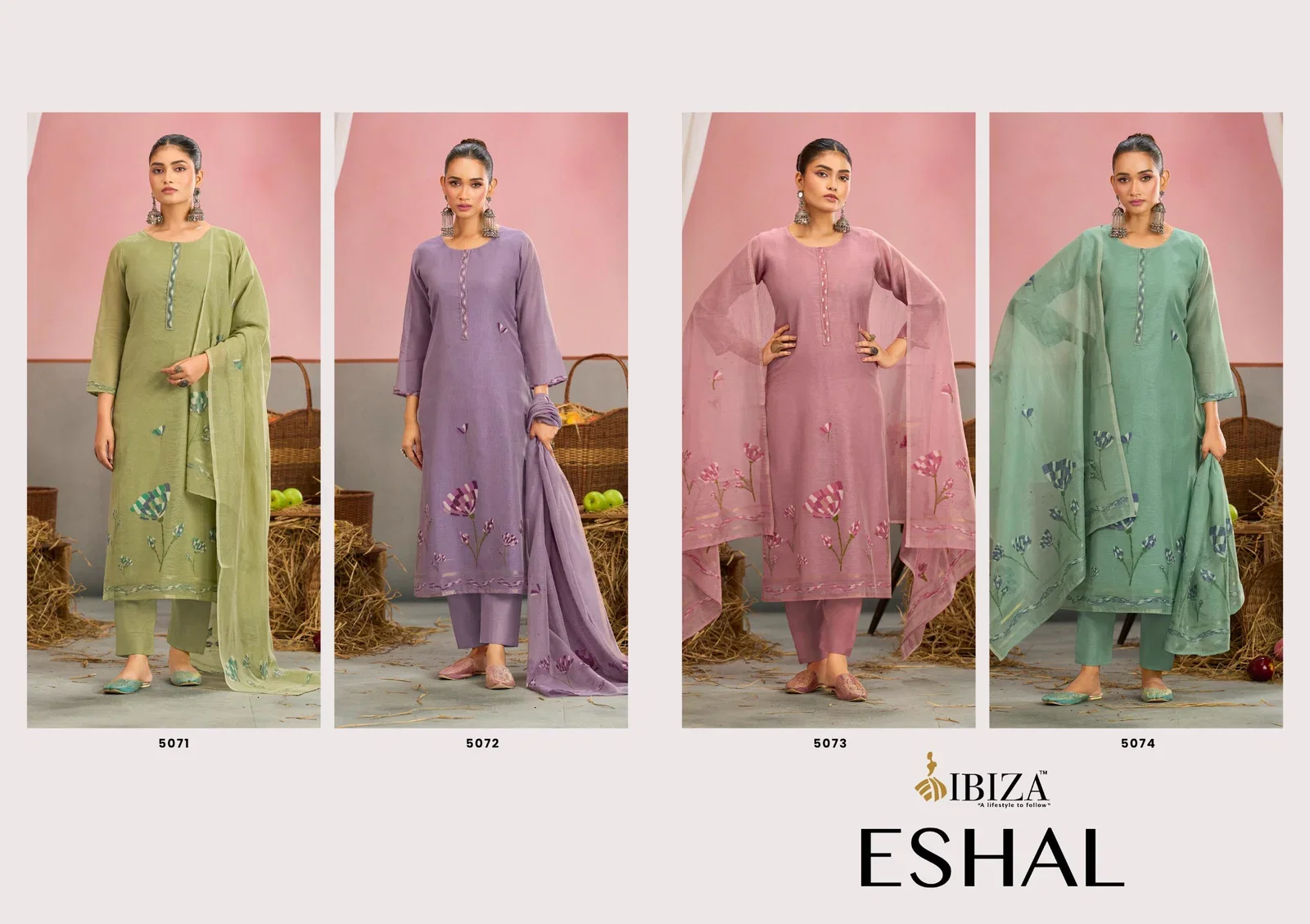 Stylish Ibiza Eshal Linen Cotton Jacquard With Embroidered Salwar Kameez Wholesale 2026