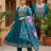 Dnp Rangoli Roman Silk Top Bottom Wih Dupatta Wholesale