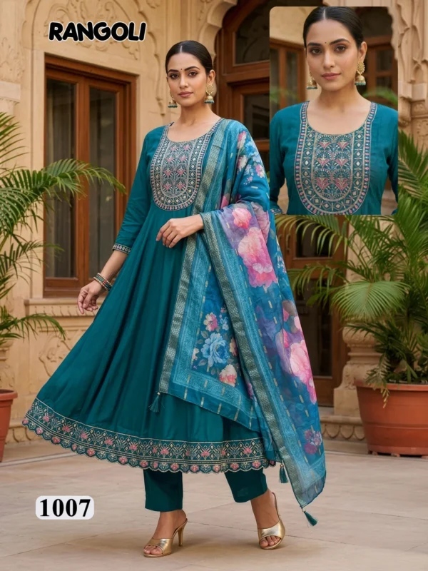 Latest Dnp Rangoli Roman Silk Top Bottom Wih Dupatta Wholesale 2026