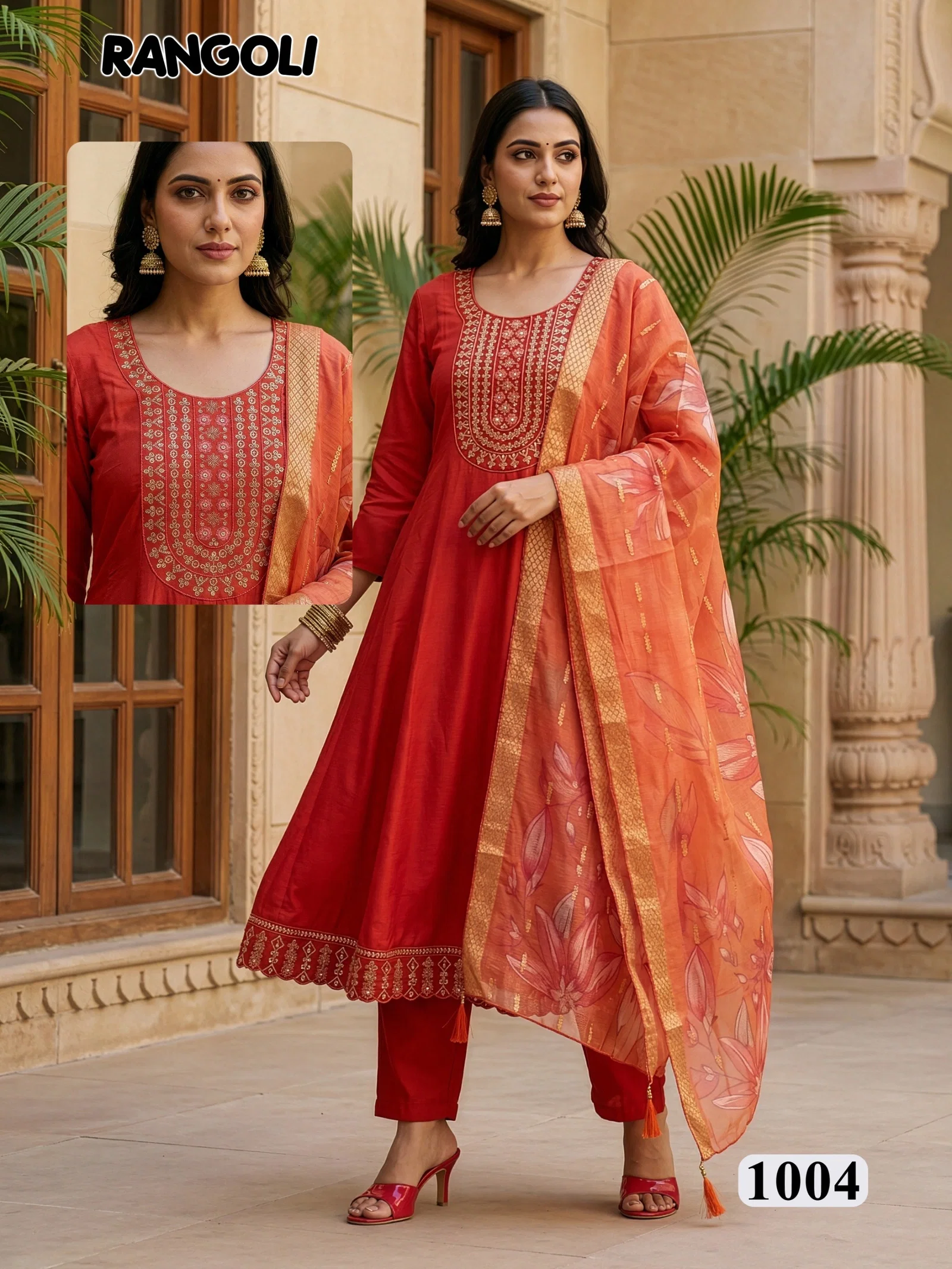 Latest Dnp Rangoli Roman Silk Top Bottom Wih Dupatta Wholesale 2026