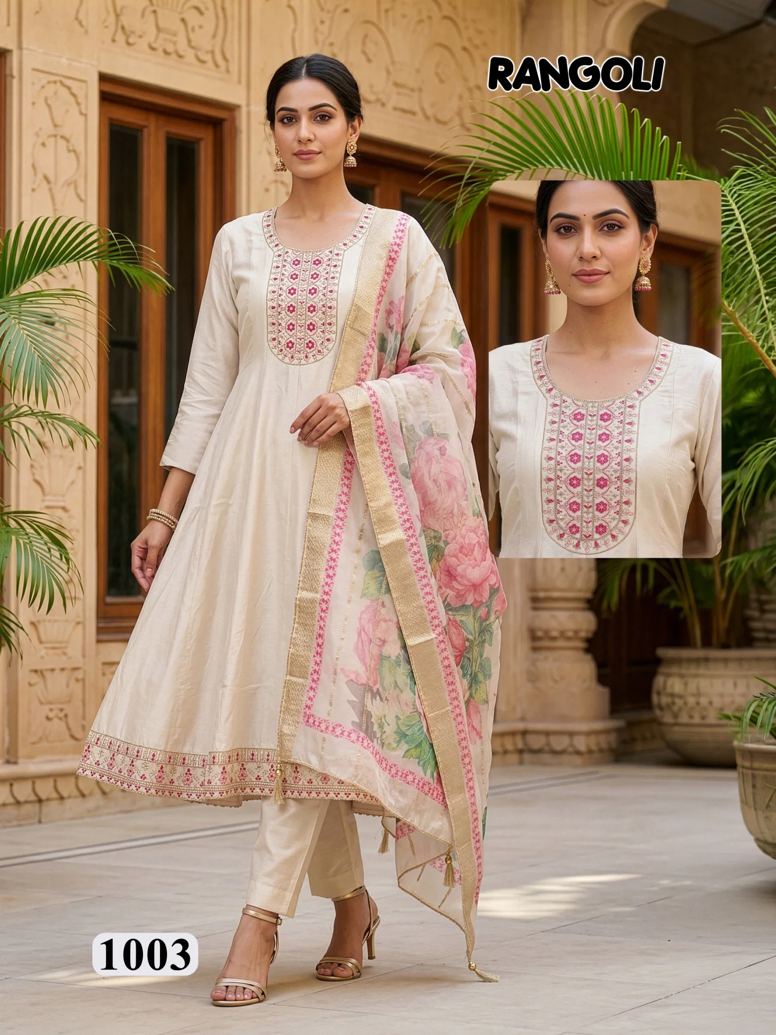 Latest Dnp Rangoli Roman Silk Top Bottom Wih Dupatta Wholesale 2026