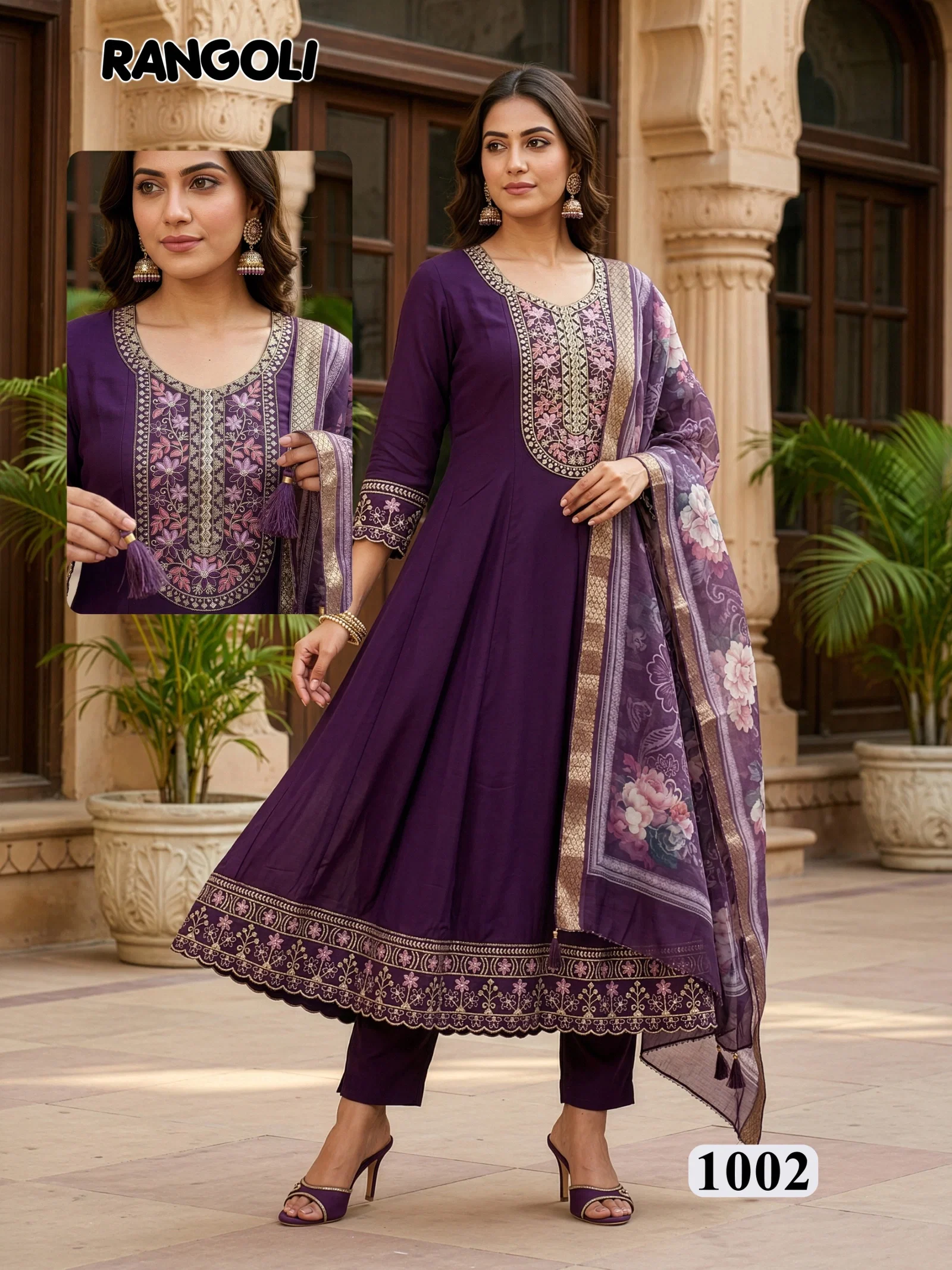 Latest Dnp Rangoli Roman Silk Top Bottom Wih Dupatta Wholesale 2026