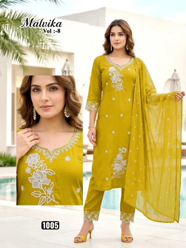 Launching Dnp Malvika 8 Roman Silk Top Bottom With Dupatta Wholesale 2026