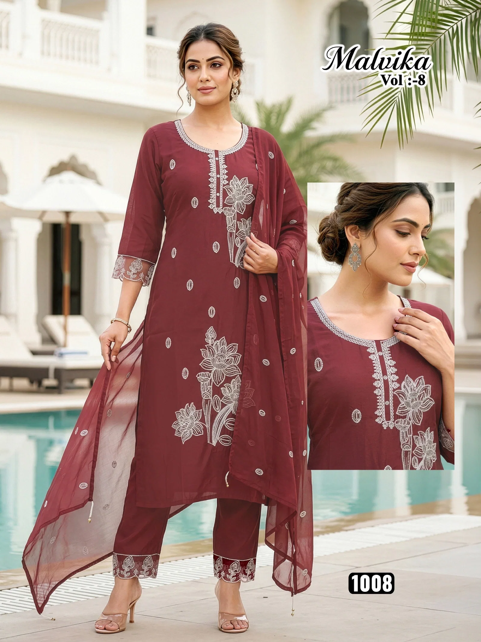Launching Dnp Malvika 8 Roman Silk Top Bottom With Dupatta Wholesale 2026