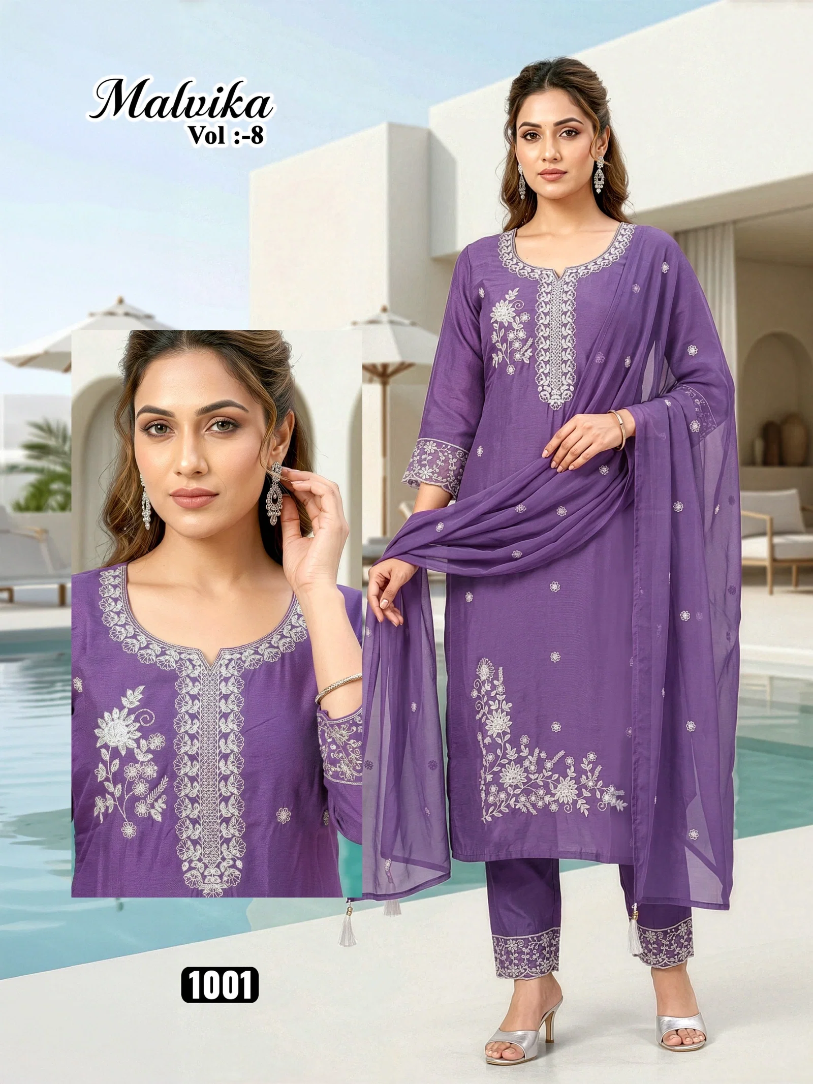 Launching Dnp Malvika 8 Roman Silk Top Bottom With Dupatta Wholesale 2026