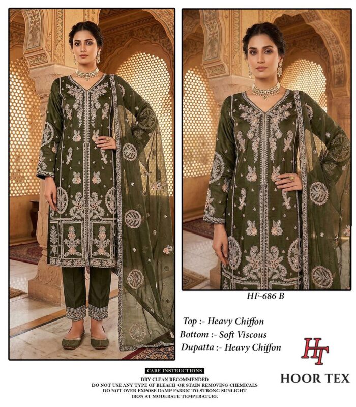 Launching Hoor Tex 686 A To D Crystal Viscose Embroidered Salwar Kameez Wholesale 2026
