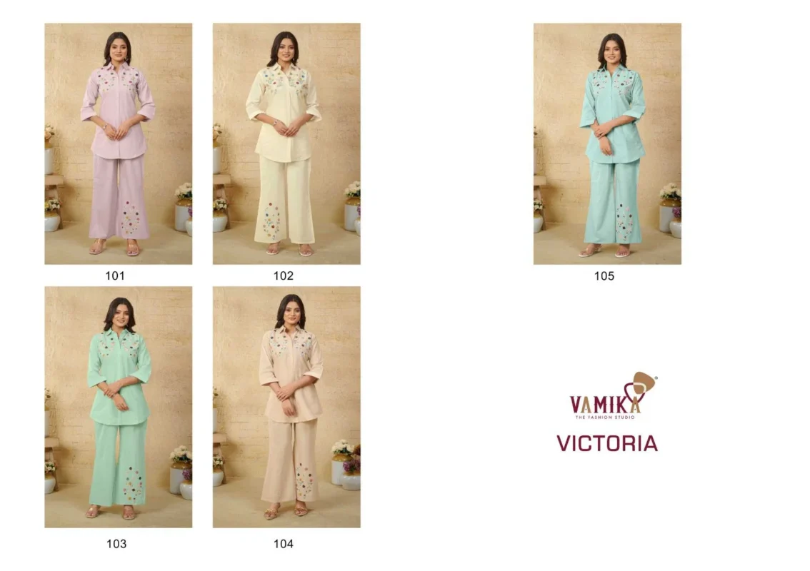 Latest Vamika Victoria Cambric Cotton Co Ord Set Collection Wholesale 2026