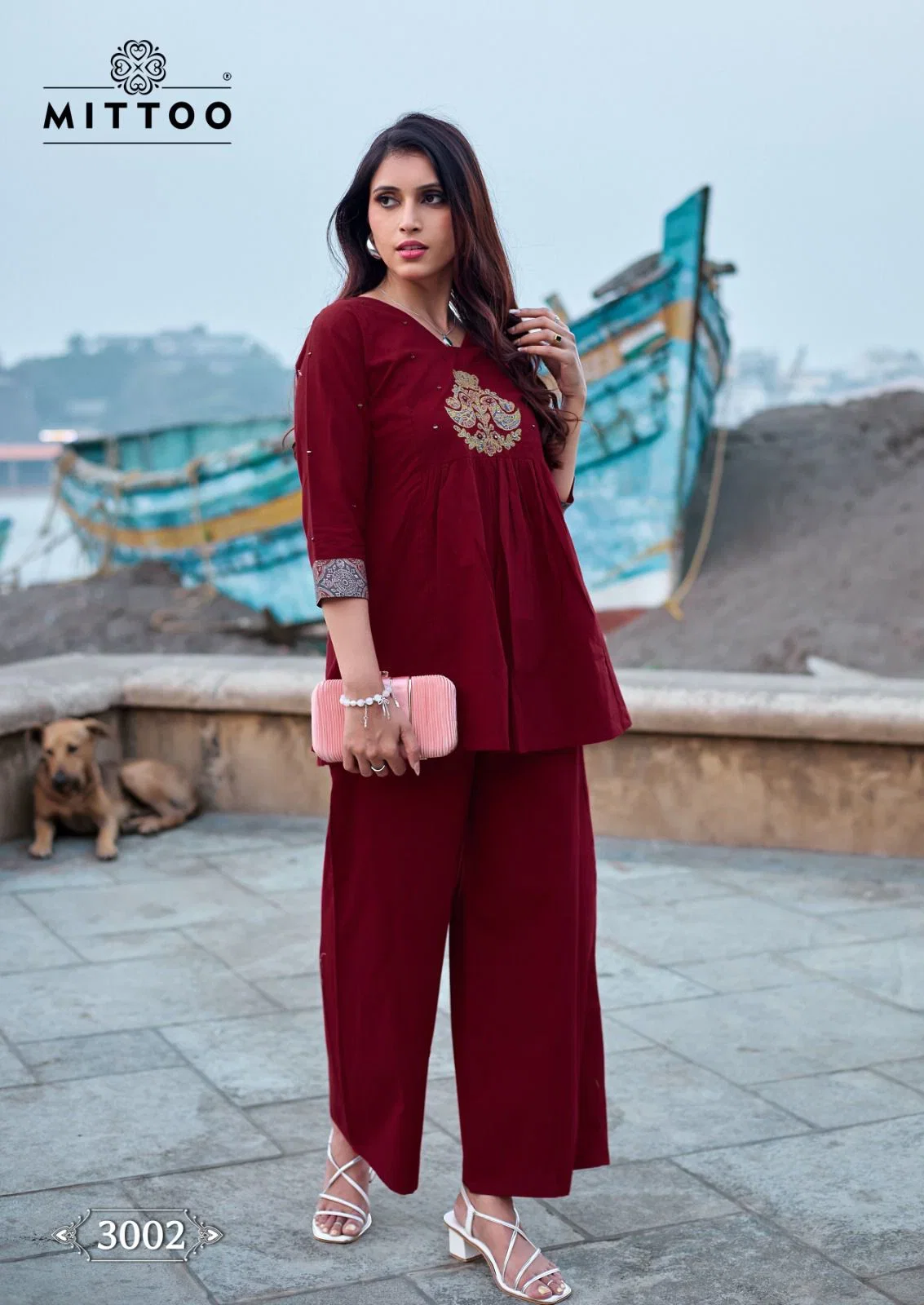 Latest Mittoo Cotton Candy Dhabu Cotton Thread Worked Co Ord Set Collection Wholesale 2026