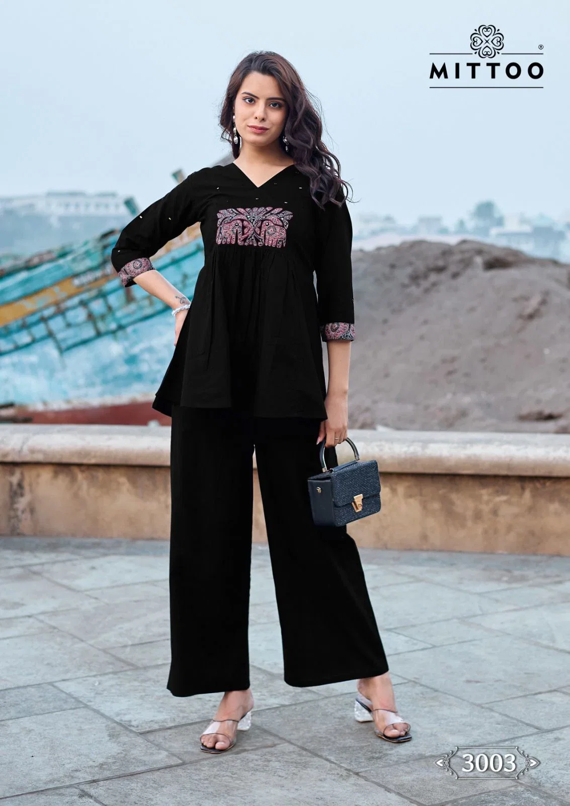 Latest Mittoo Cotton Candy Dhabu Cotton Thread Worked Co Ord Set Collection Wholesale 2026