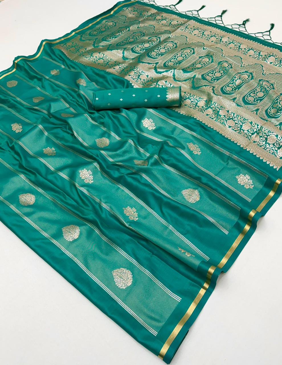 Rajtex Kanthkala Rose Satin Handloom Weaving Silk Saree Collection Wholesale