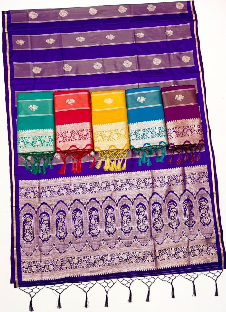 Rajtex Kanthkala Rose Satin Handloom Weaving Silk Saree Collection Wholesale