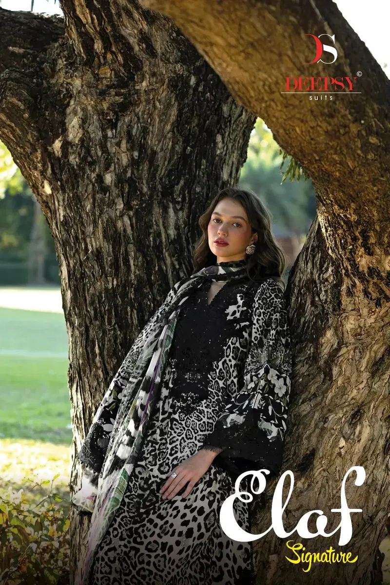 Deepsy Elaf Signature Chiffon Dupatta Cotton Embroidered Salwar Kameez Wholesale