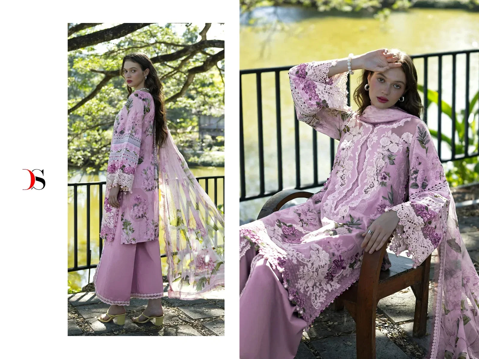 Beautiful Deepsy Elaf Signature Chiffon Dupatta Cotton Embroidered Salwar Kameez Wholesale 2026