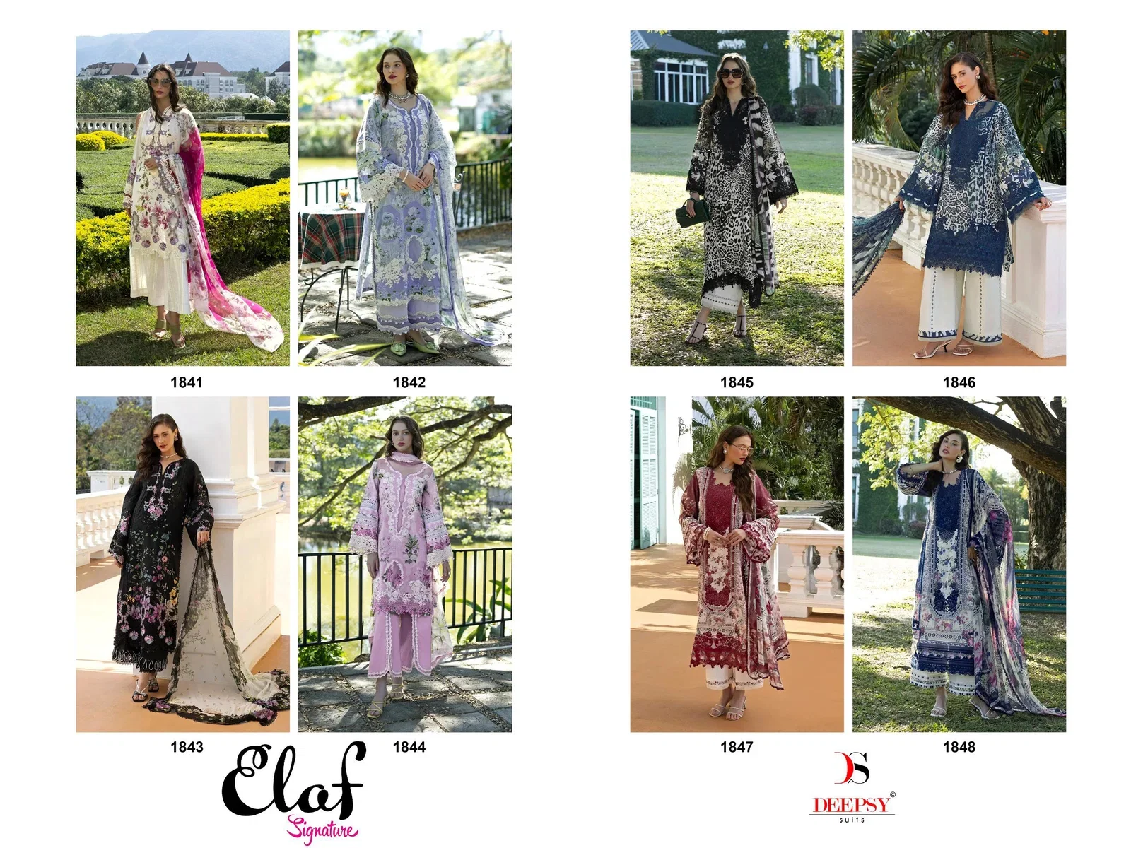 Beautiful Deepsy Elaf Signature Chiffon Dupatta Cotton Embroidered Salwar Kameez Wholesale 2026