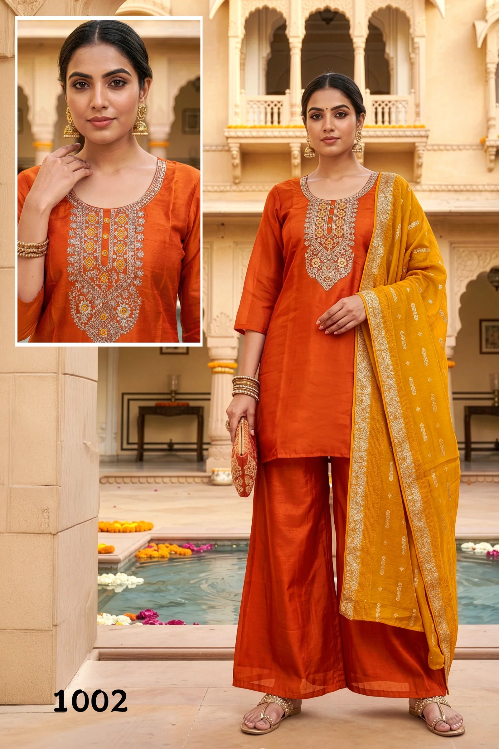 Stylish Dnp Glamour Roman Glass Top Bottom With Dupatta Wholesale 2026