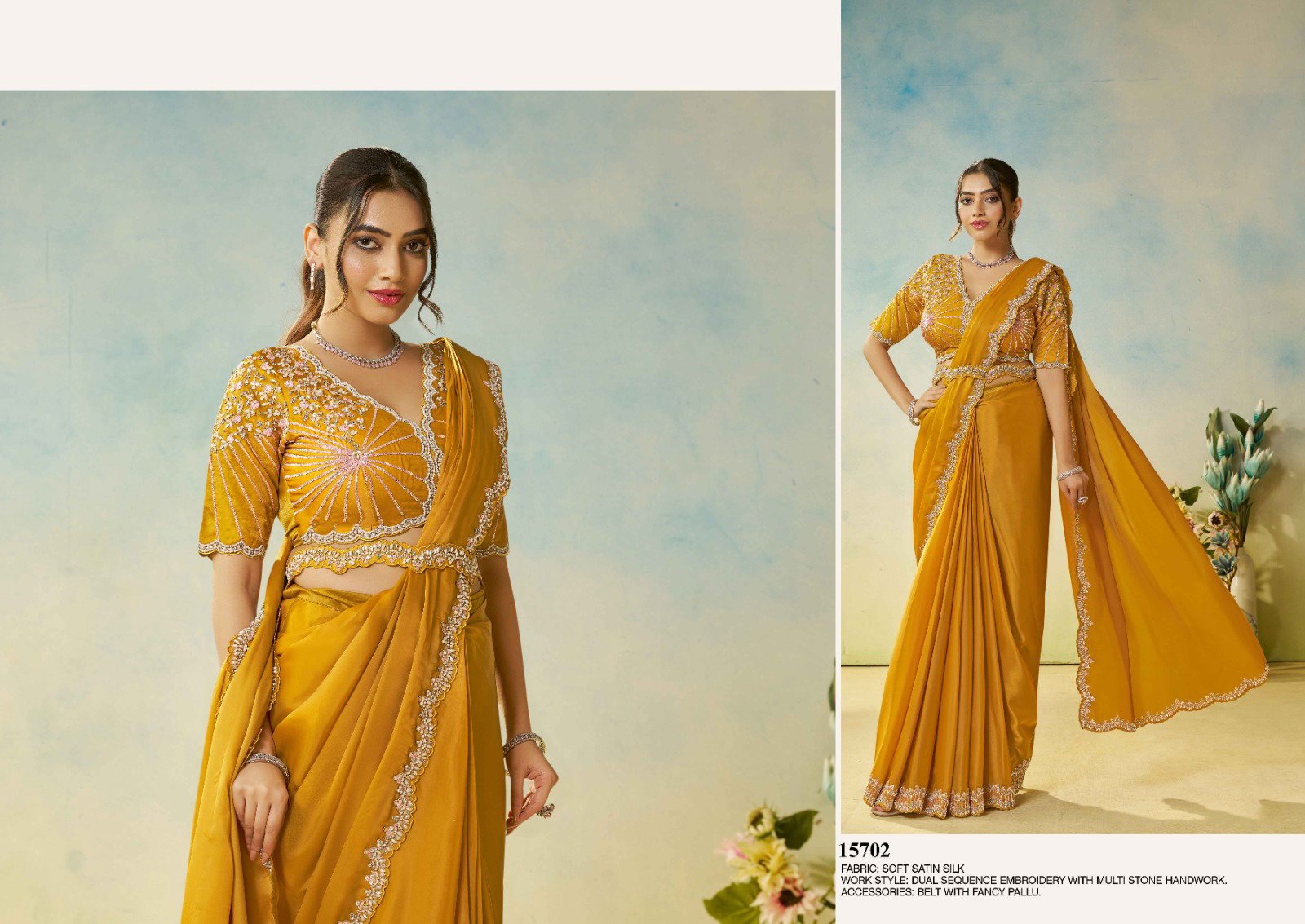 Buy Mahotsav Mohmanthan 15700 Odyssey Satin Silk Designer Saree Collection Wholesale 2026
