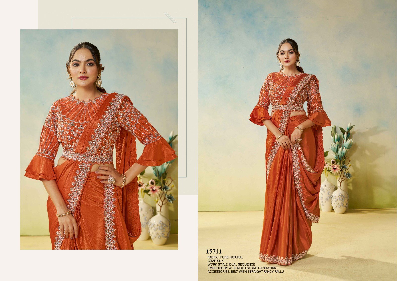 Buy Mahotsav Mohmanthan 15700 Odyssey Satin Silk Designer Saree Collection Wholesale 2026