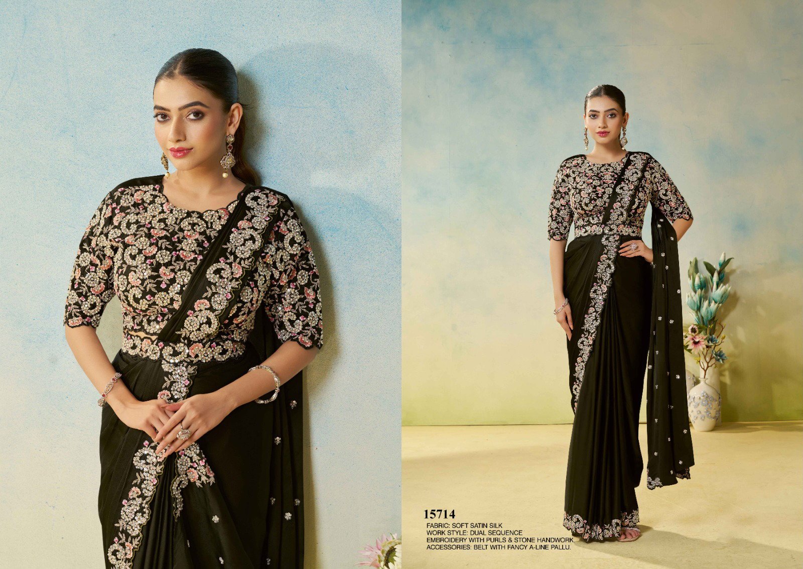 Buy Mahotsav Mohmanthan 15700 Odyssey Satin Silk Designer Saree Collection Wholesale 2026
