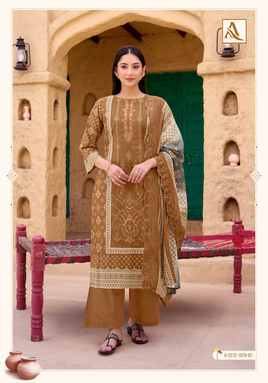 Alok Bin Saeed Edition 14 Cambric Cotton Pakistani Prints Dress Material Wholesale