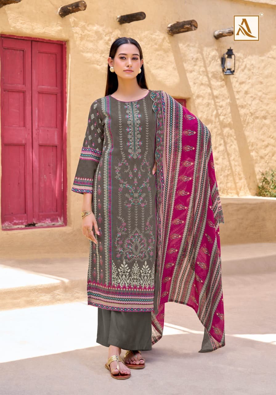 Alok Bin Saeed Edition 14 Cambric Cotton Pakistani Prints Dress Material Wholesale