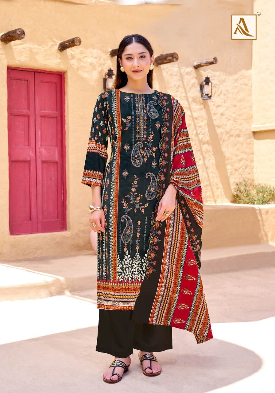 Alok Bin Saeed Edition 14 Cambric Cotton Pakistani Prints Dress Material Wholesale
