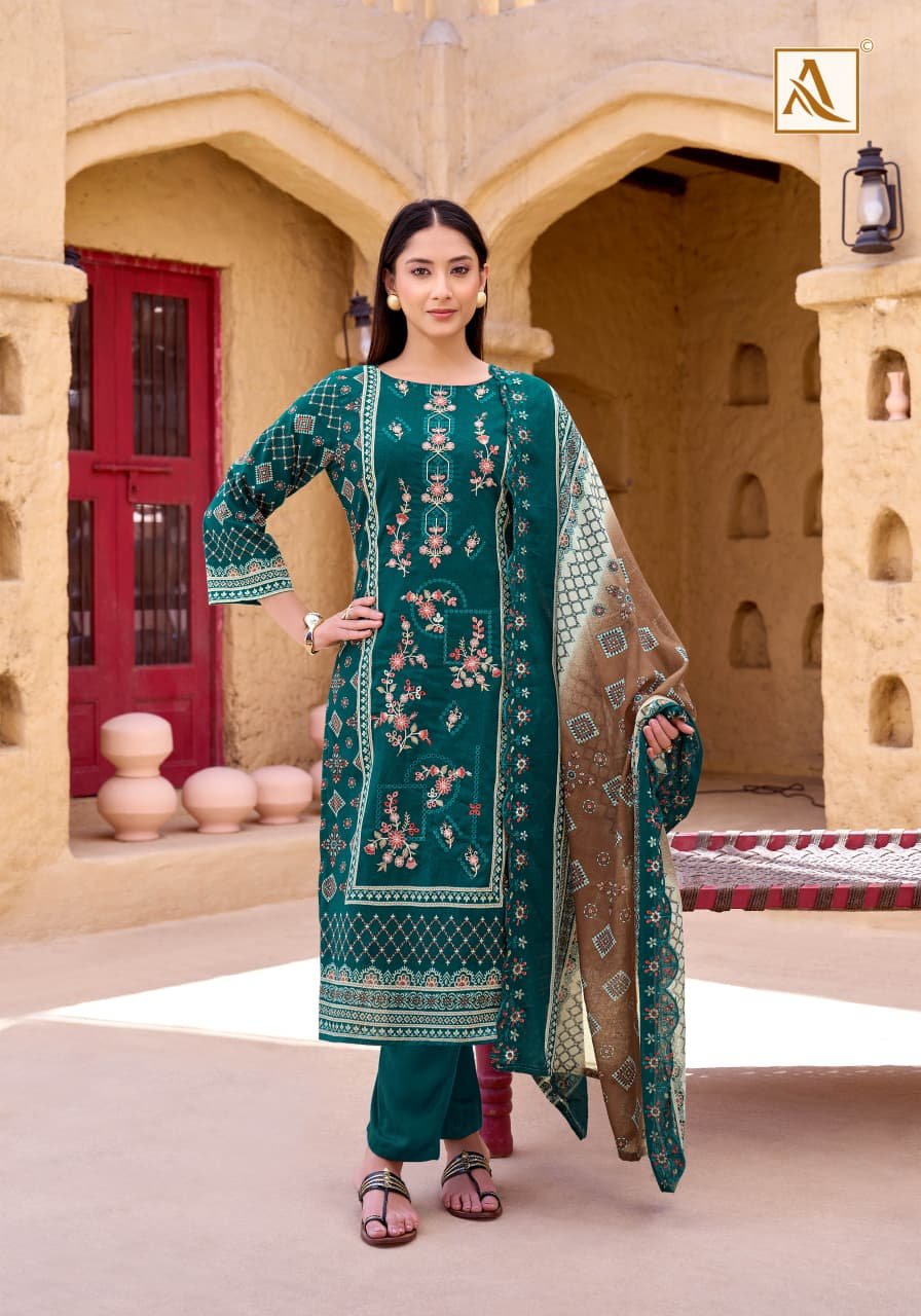 Alok Bin Saeed Edition 14 Cambric Cotton Pakistani Prints Dress Material Wholesale