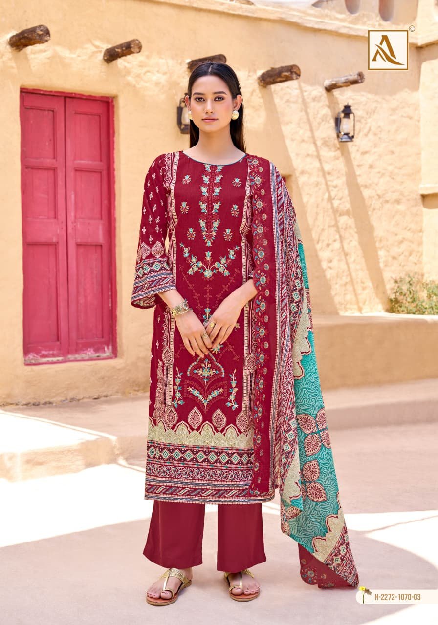 Alok Bin Saeed Edition 14 Cambric Cotton Pakistani Prints Dress Material Wholesale