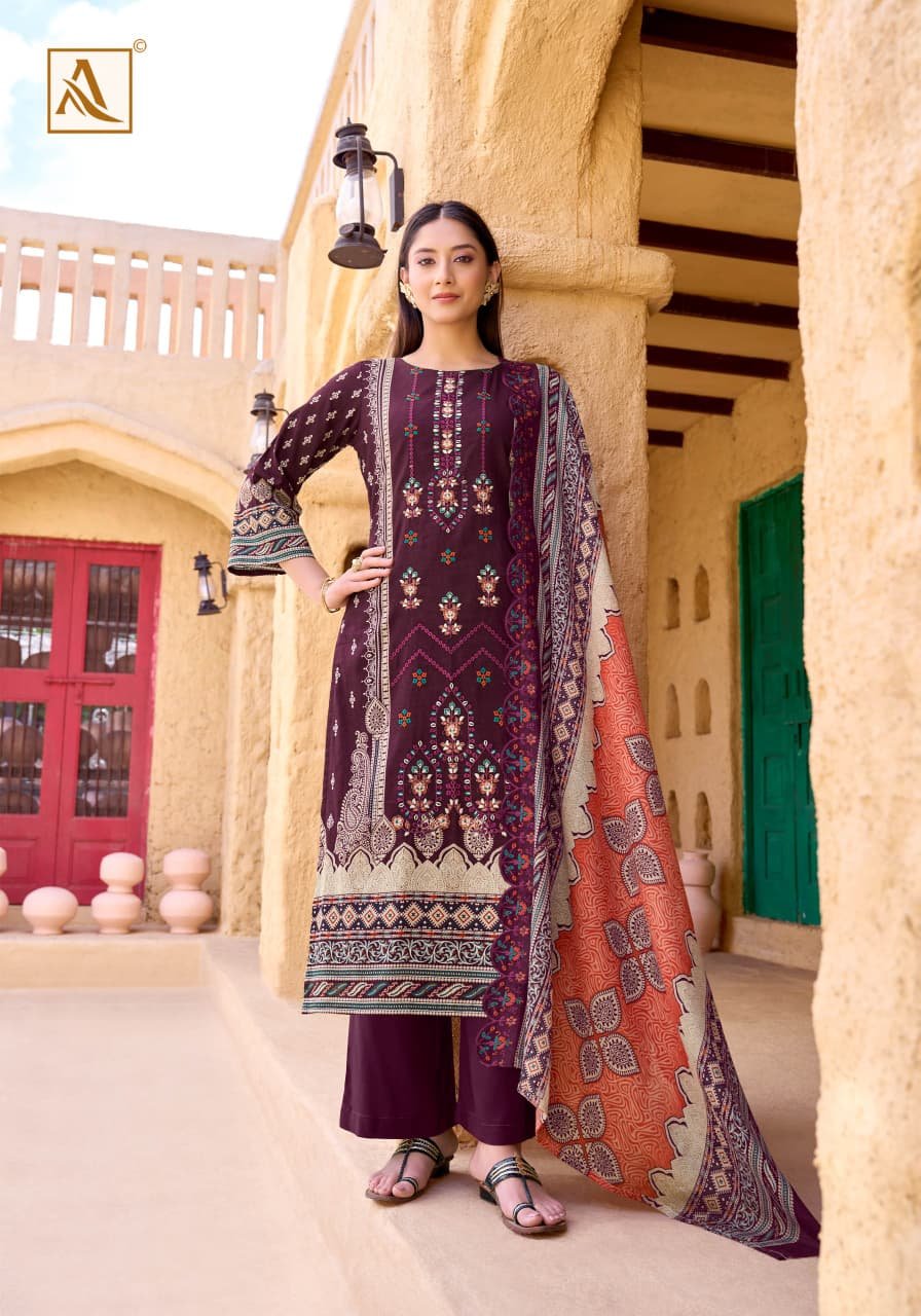 Alok Bin Saeed Edition 14 Cambric Cotton Pakistani Prints Dress Material Wholesale
