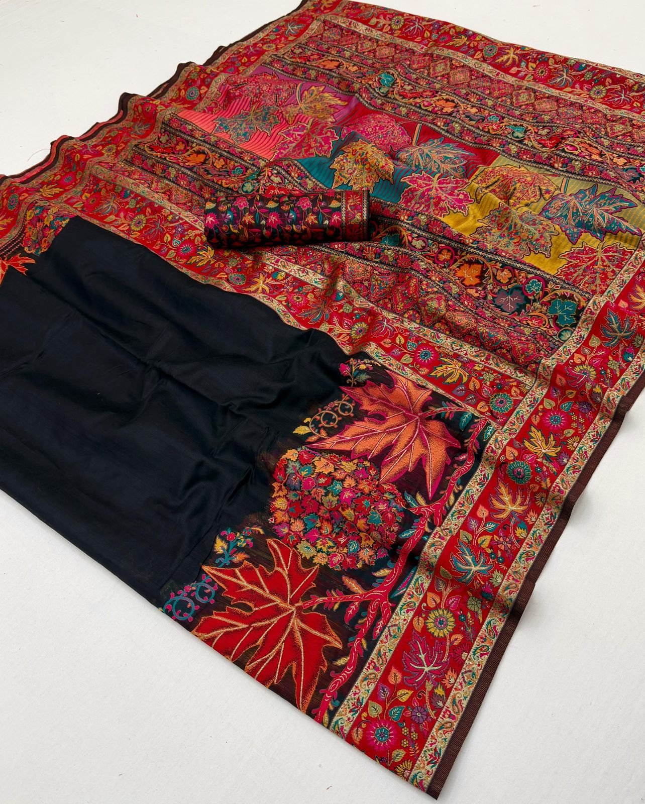 Rajtex Pure Kashmiri Vol 03 Modal Pashmina Weaving Saree Collection Wholesale