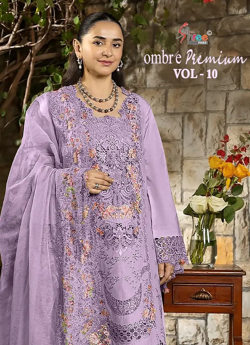 Shree Ombre Premium Vol 10 Cotton Mal Dupatta Cotton Pakistani Salwar Kameez Wholesale
