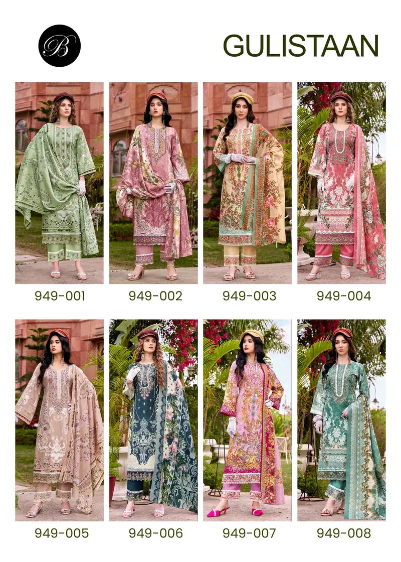 Beautiful Belliza Gulistaan Cotton Digital Printed Dress Material Wholesale 2026