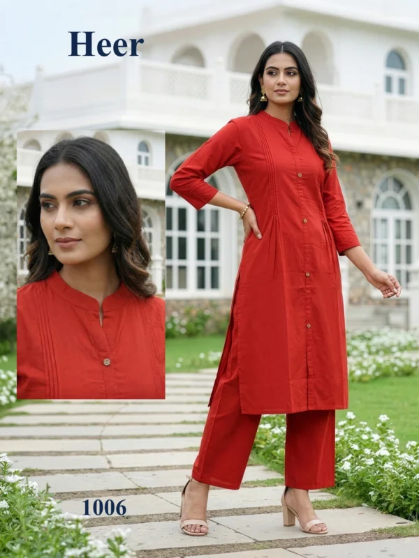 Stylish Dnp Heer Dhabu Cotton Top With Plazo Set Wholesale 2026