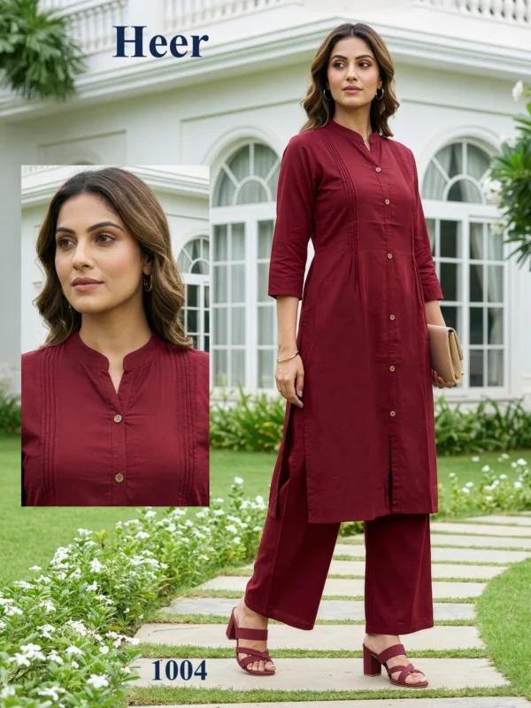 Stylish Dnp Heer Dhabu Cotton Top With Plazo Set Wholesale 2026