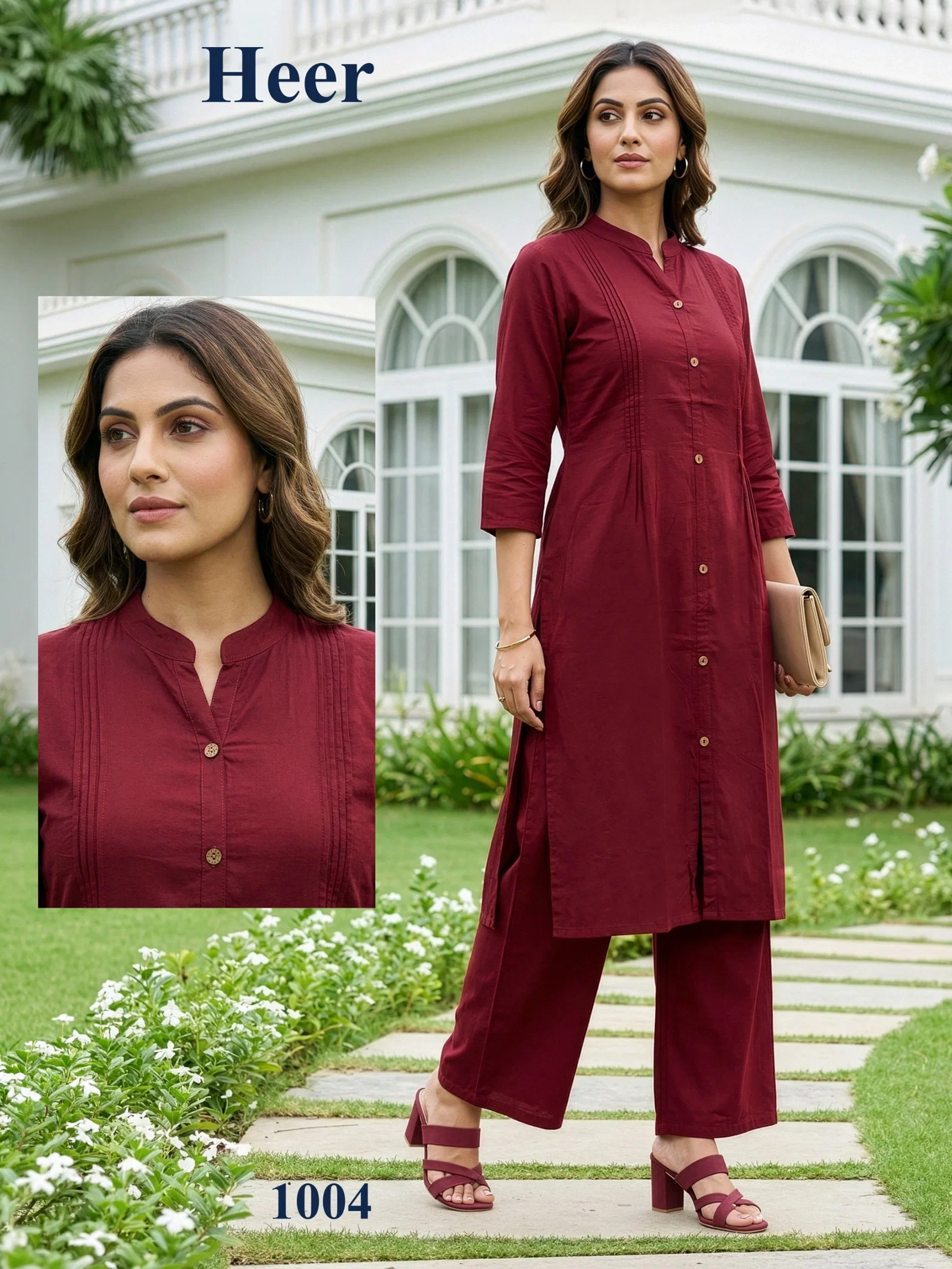 Stylish Dnp Heer Dhabu Cotton Top With Plazo Set Wholesale 2026