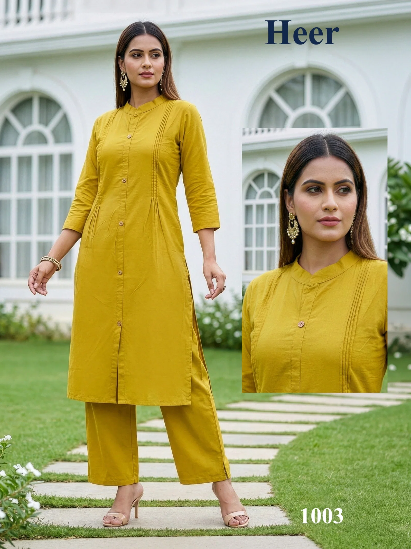 Stylish Dnp Heer Dhabu Cotton Top With Plazo Set Wholesale 2026