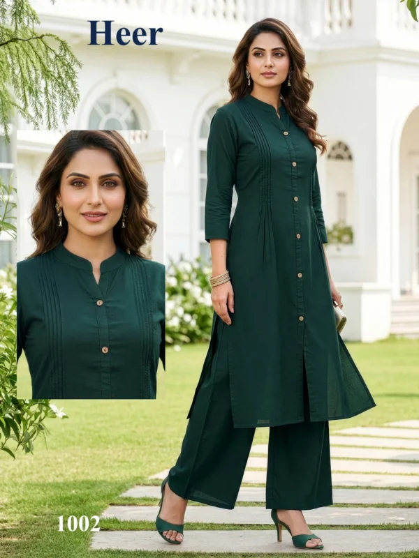 Stylish Dnp Heer Dhabu Cotton Top With Plazo Set Wholesale 2026