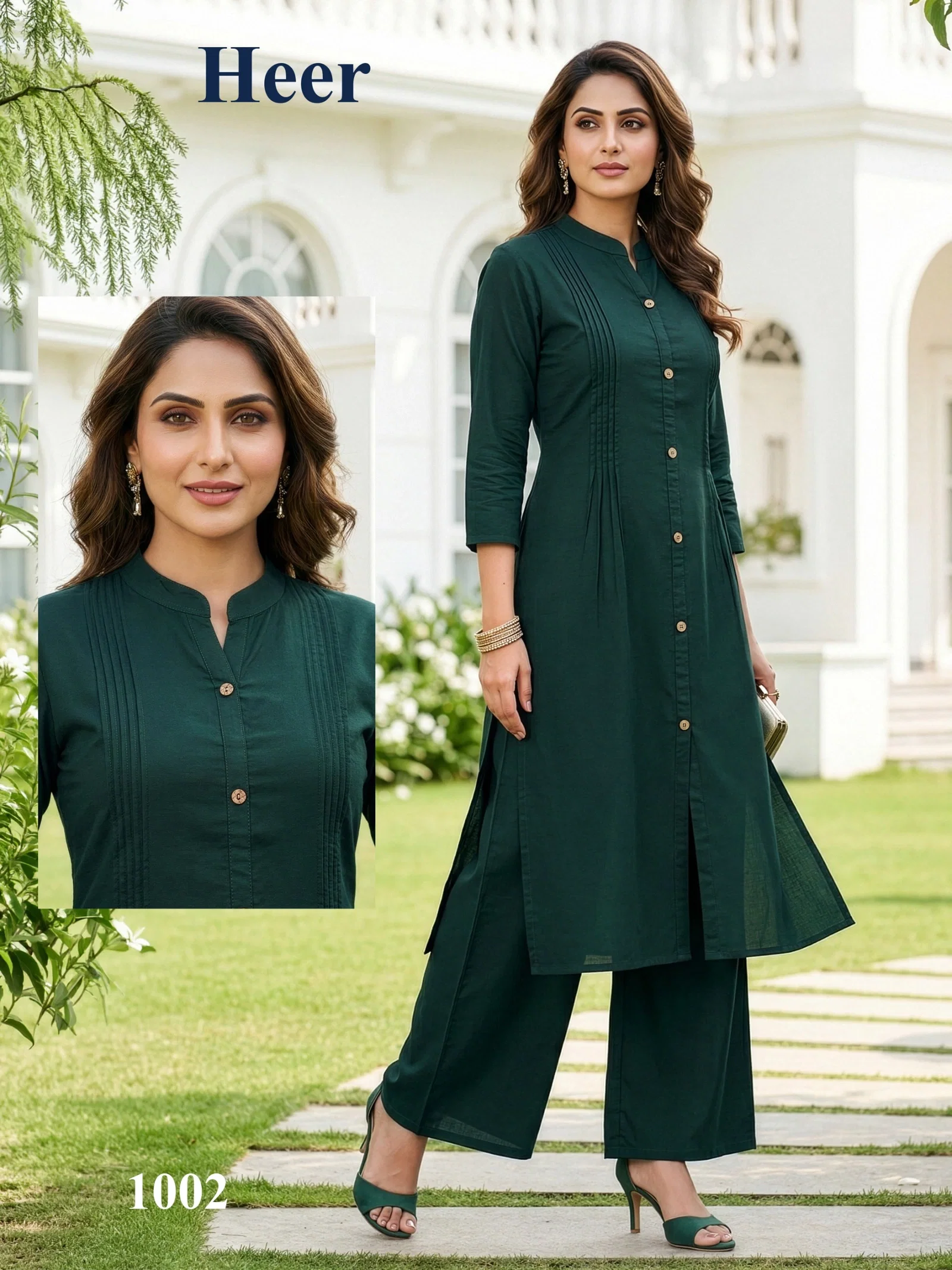Stylish Dnp Heer Dhabu Cotton Top With Plazo Set Wholesale 2026