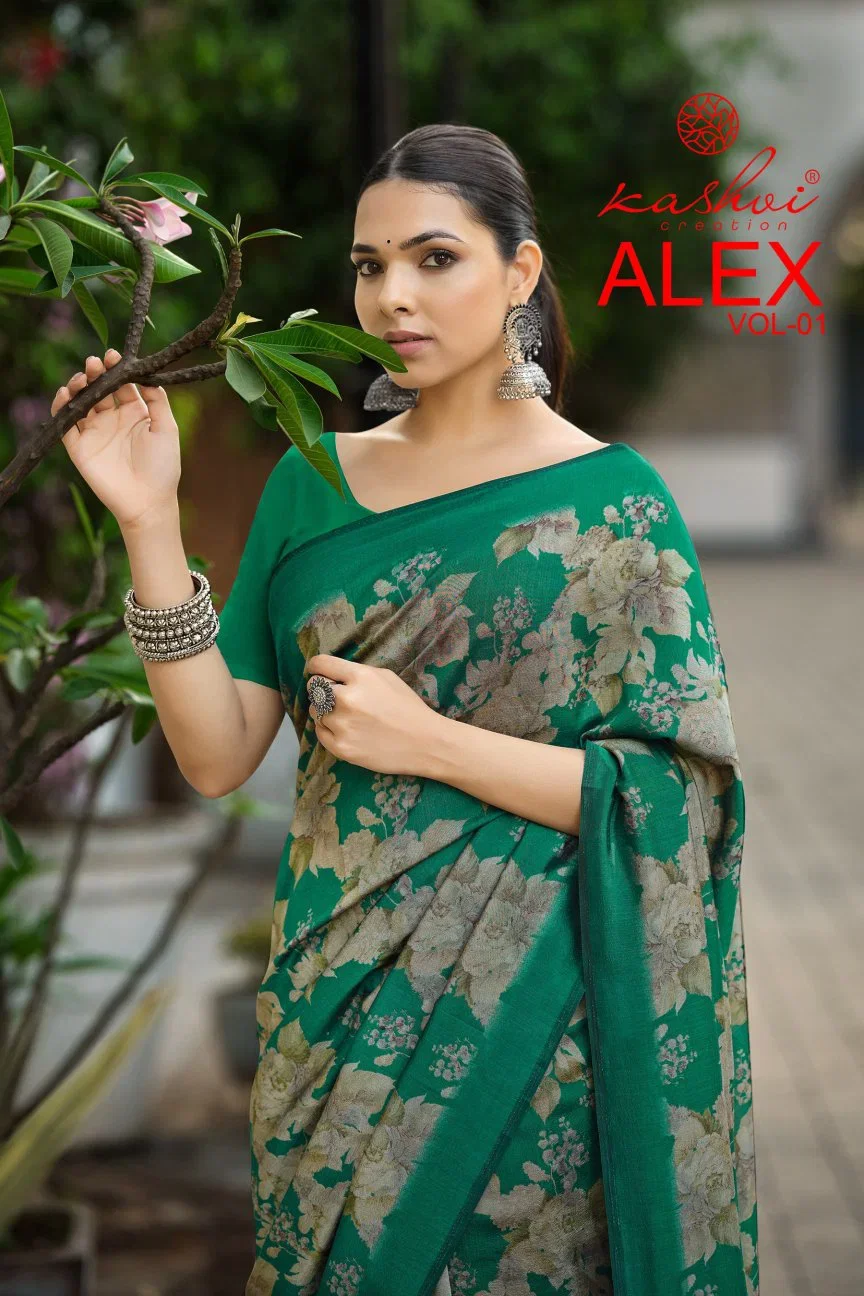 Stylish Kashvi Alex Vol 1 Black Vichitra Printed Saree Wholesale 2026