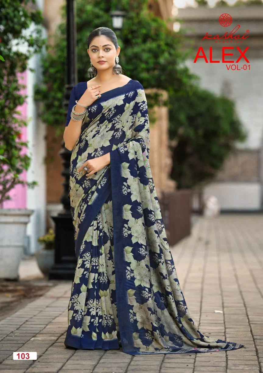 Stylish Kashvi Alex Vol 1 Black Vichitra Printed Saree Wholesale 2026
