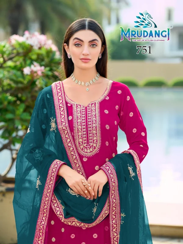 Launching Mrudangi Rangoli Vol 1 Viscose Jacquard Embroidered Salwar Kameez Collection Wholesale 2026