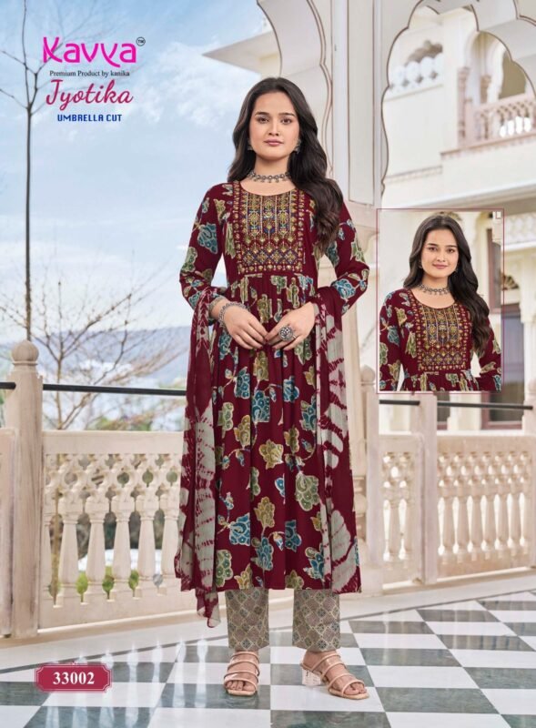 Latest Kavya Jyotika Vol 33 Capsule Foil Printed Kurti Bottom With Dupatta Wholesale 2026