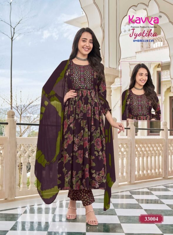 Latest Kavya Jyotika Vol 33 Capsule Foil Printed Kurti Bottom With Dupatta Wholesale 2026
