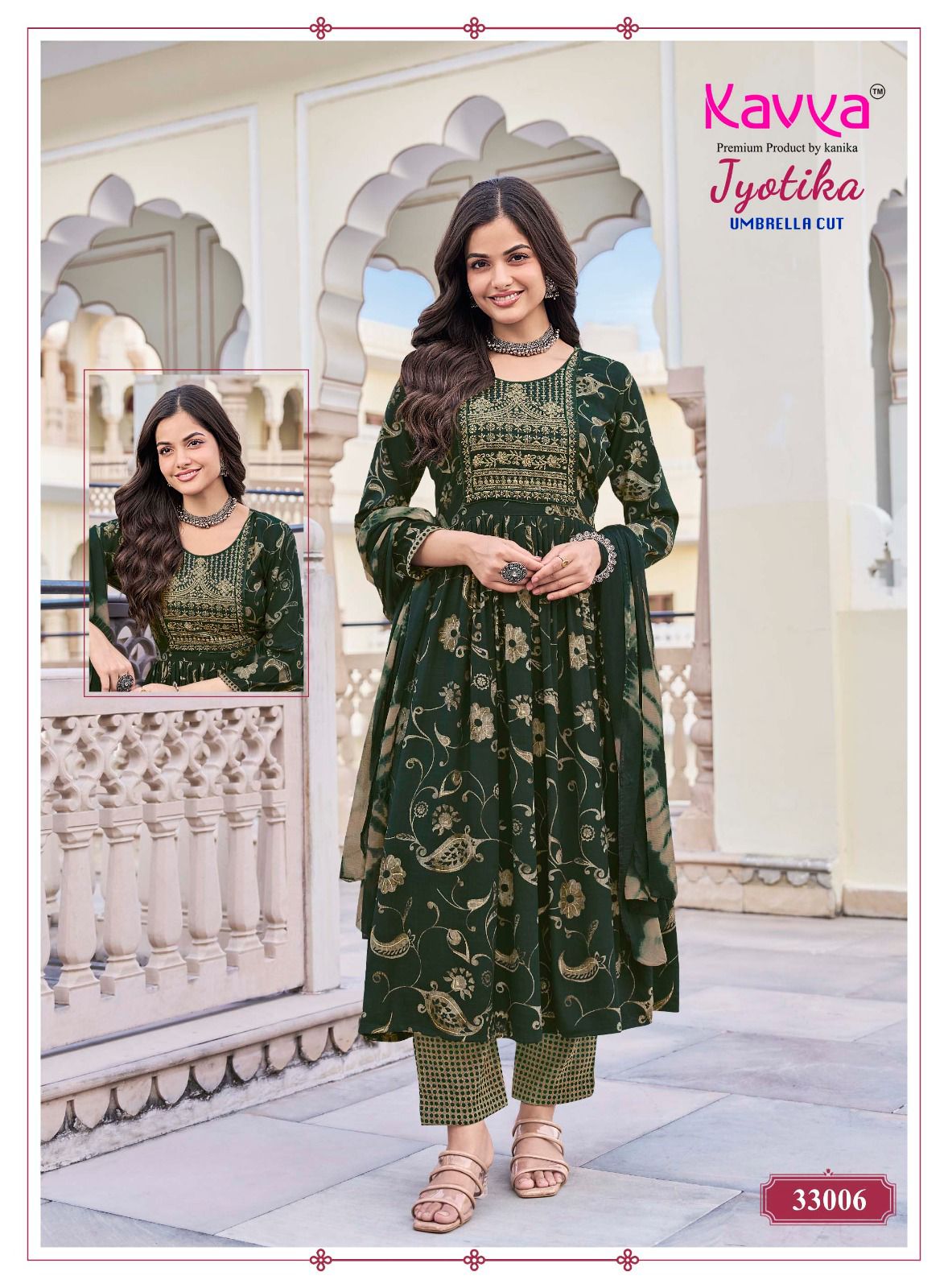 Latest Kavya Jyotika Vol 33 Capsule Foil Printed Kurti Bottom With Dupatta Wholesale 2026