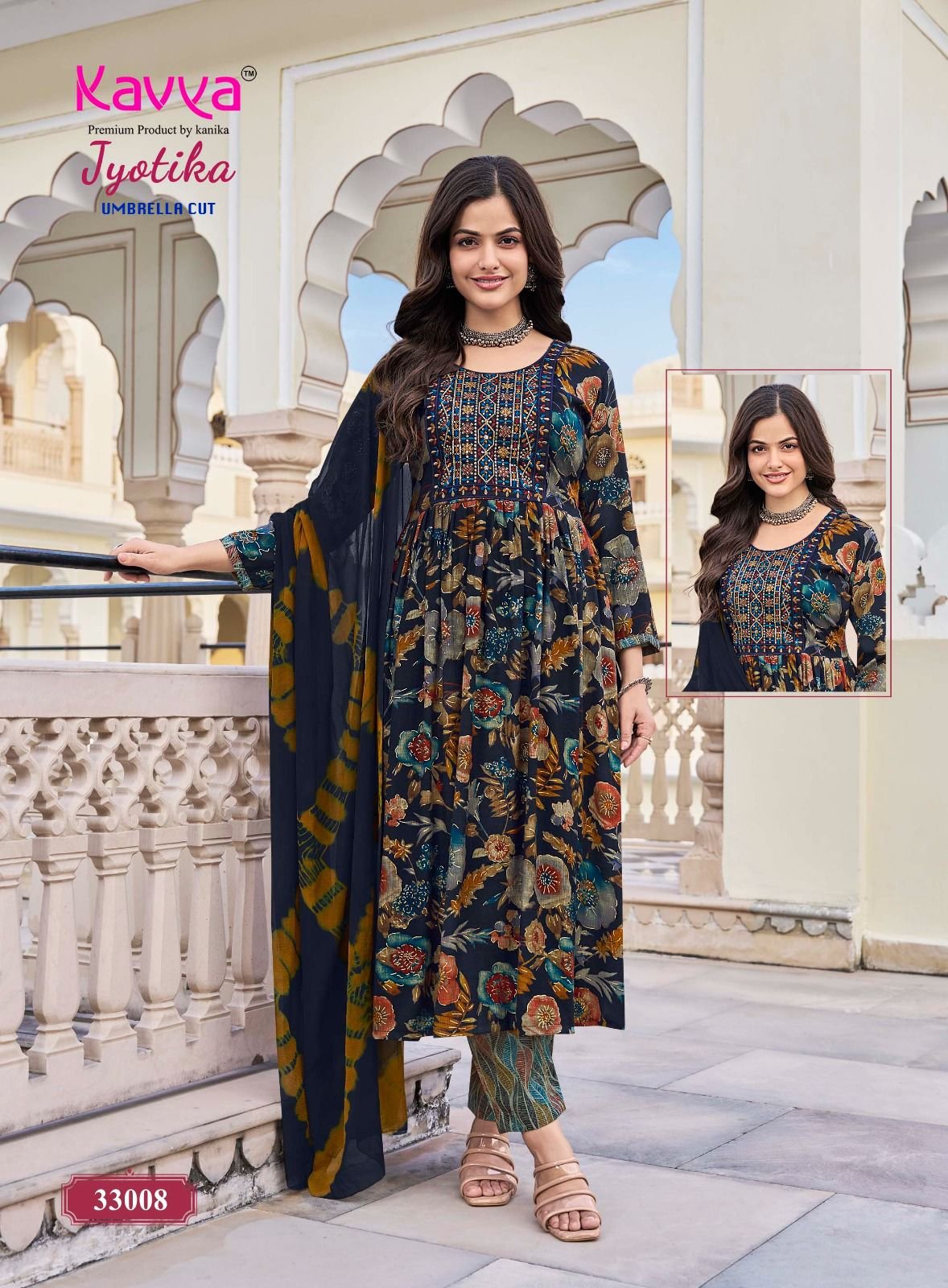 Latest Kavya Jyotika Vol 33 Capsule Foil Printed Kurti Bottom With Dupatta Wholesale 2026