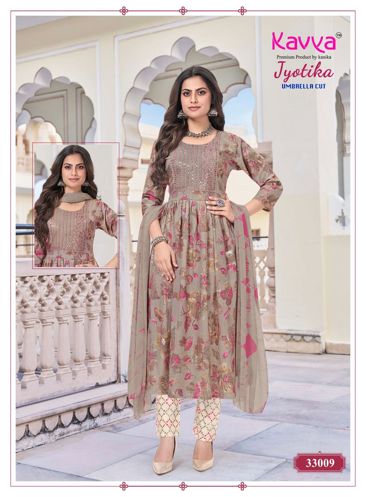 Latest Kavya Jyotika Vol 33 Capsule Foil Printed Kurti Bottom With Dupatta Wholesale 2026