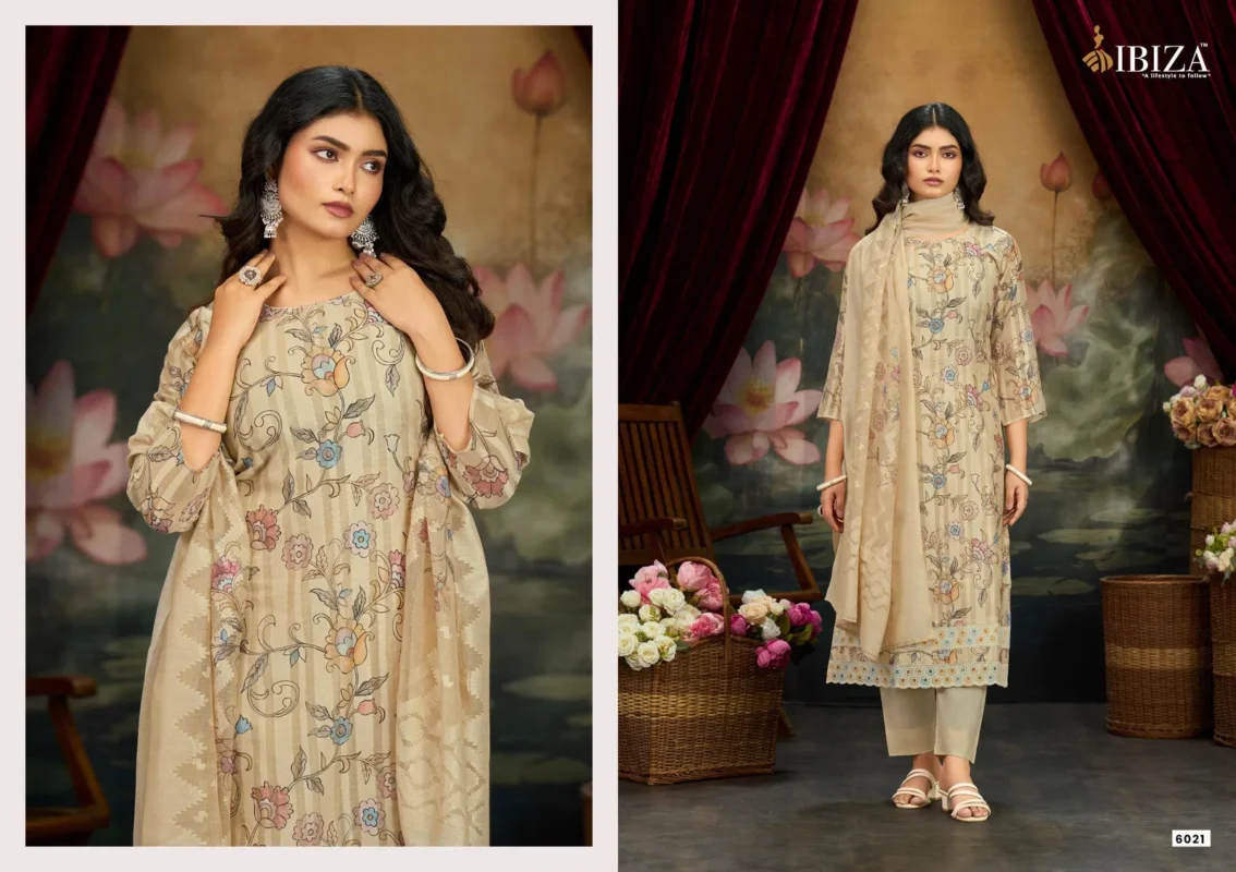 Stylish Ibiza Shararat Mal Banrasi Cotton Jacquard Digital Printed Salwar Kameez Wholesale 2026