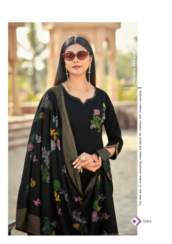 Latest Woodee Mahek Cotton Soft Thread Worked Kurti With Bottom Dupatta Wholesale 2026