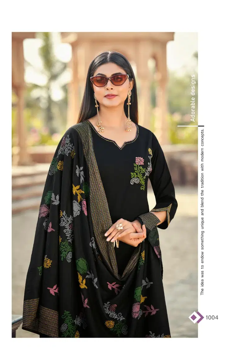 Latest Woodee Mahek Cotton Soft Thread Worked Kurti With Bottom Dupatta Wholesale 2026