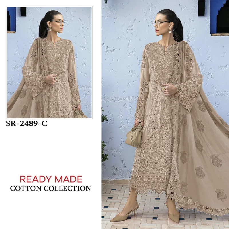 Beautiful Shree Sr 2489 Cambric Cotton Embroidered Salwar Kameez Wholesale 2026