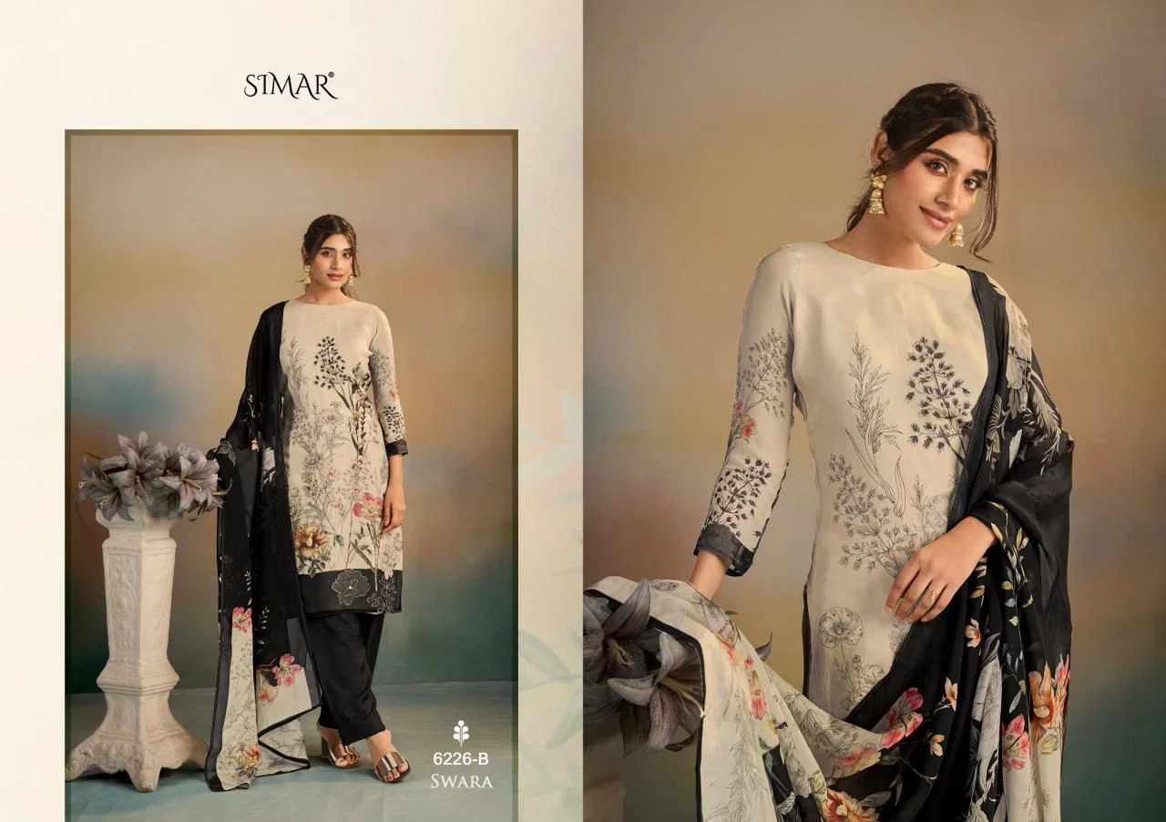 Latest Glossy Simar Swara Viscose Organaza Digital Printed Salwar Kameez Wholesale 2026